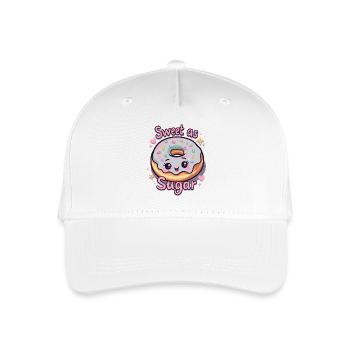 SWEET AS SUGAR - Organic Kids’ Baseball Cap - white - Front