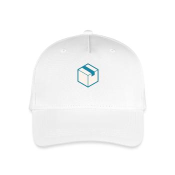 Geschlossene Kiste, Box, Karton, Icon - Kinder Bio Basecap - Weiß - Vorne
