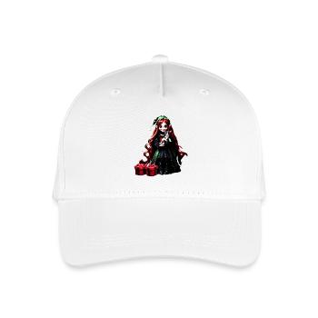 Lutin de Noël avec chaton. - Casquette de baseball bio Enfant - blanc - Devant