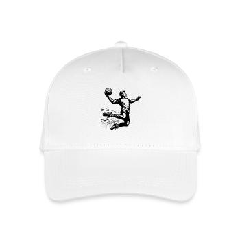 Handball Handballer - Kinder Bio Basecap - Weiß - Vorne