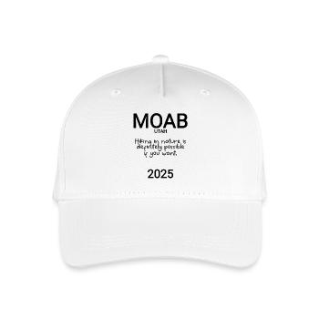 Moab Nationalpark wandern - Kinder Bio Basecap - Weiß - Vorne