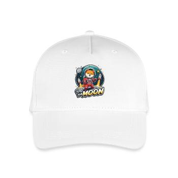 WIR FLIEGEN ZUM MOND - Kinder Bio Basecap - Weiß - Vorne