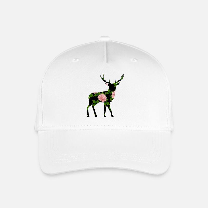 Hirsch - Kinder Bio Basecap - Weiß