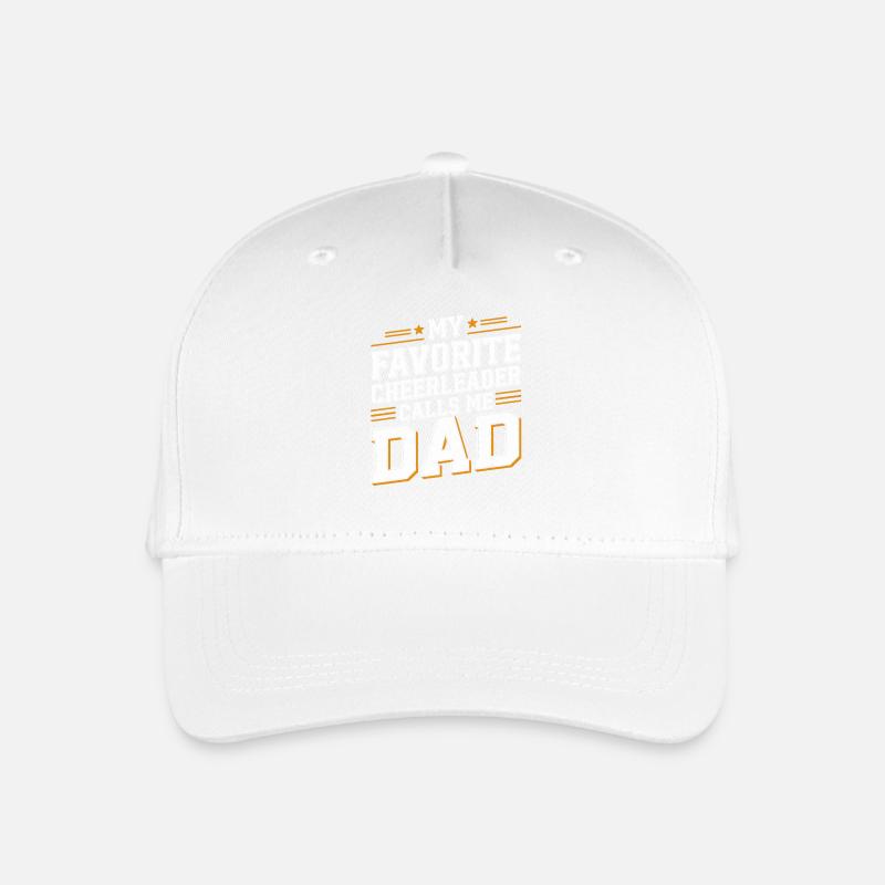 My Favorite Cheerleader Calls Me Dad Cheer Dad - Kinder Bio Basecap - Weiß