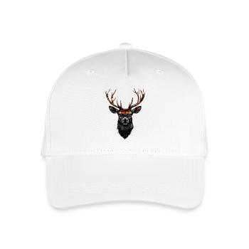 Deer, Antlers, Hunting, Deer, Reindeer, Red Deer, Hunter - Organic Kids’ Baseball Cap - white - Front