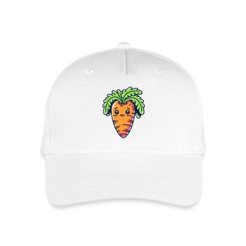 Carotte timide - Casquette de baseball bio Enfant - blanc - Devant