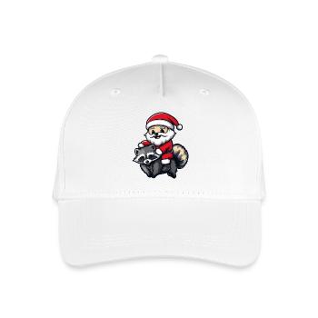 raton laveur Père Noël dessin animé - Casquette de baseball bio Enfant - blanc - Devant