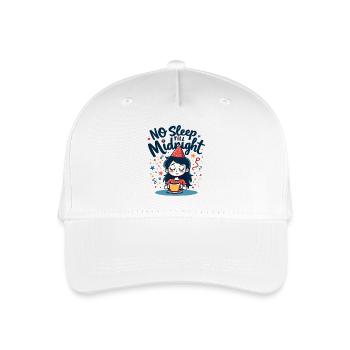 No Sleep Till Midnight - Organic Kids’ Baseball Cap - white - Front