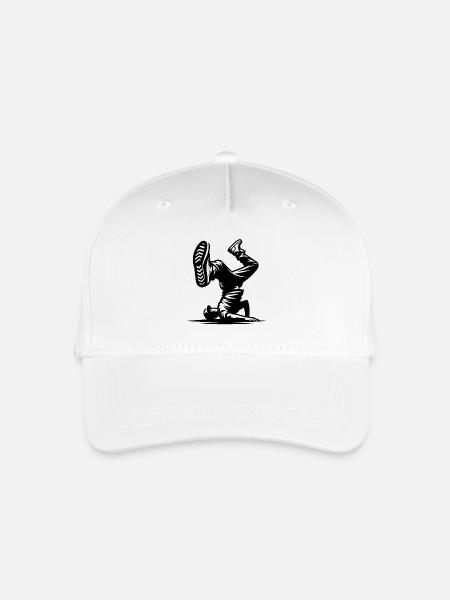 Breakdance - Kinder Bio Basecap - Weiß