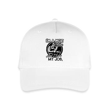 I am A Meat Cutter And I Love My Job Funny - Organic Kids’ Baseball Cap - white - Front