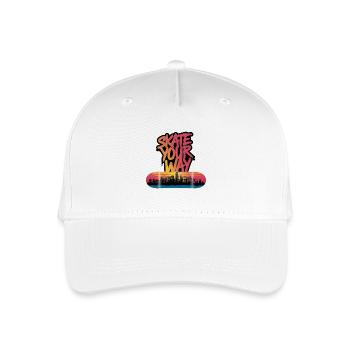 PATINEZ À VOTRE FAÇON - Casquette de baseball bio Enfant - blanc - Devant