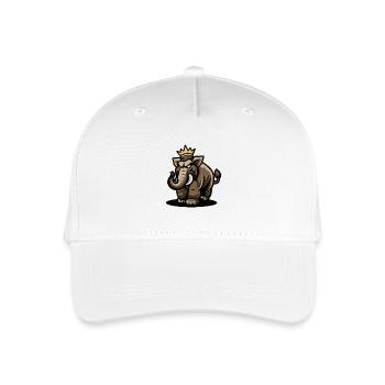 Couronne de dessin animé mammouth - Casquette de baseball bio Enfant - blanc - Devant