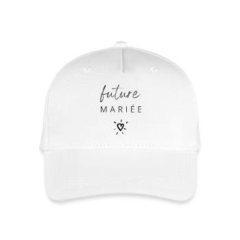 Future mariée - Casquette de baseball bio Enfant - blanc - Devant