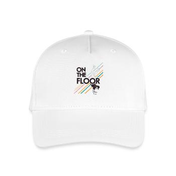 On The Floor – Cool Breakdance Design - Organic Kids’ Baseball Cap - white - Front