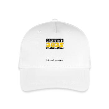 Confirmation 2025 Guestbook Decoration Girls Boys - Organic Kids’ Baseball Cap - white - Front
