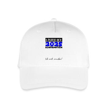 Confirmation 2025 Guestbook Decoration Girls Boys - Organic Kids’ Baseball Cap - white - Front
