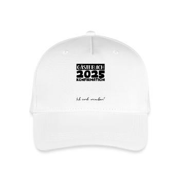 Confirmation 2025 Guestbook Decoration Girls Boys - Organic Kids’ Baseball Cap - white - Front