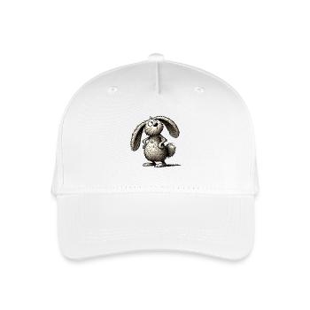 Lapin Lapin Lièvre Animal des bois - Casquette de baseball bio Enfant - blanc - Devant