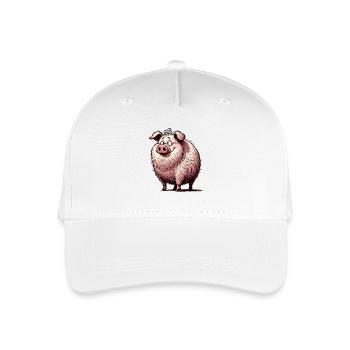Pig Cartoon Hog Farm Animal - Kinder Bio Basecap - Weiß - Vorne