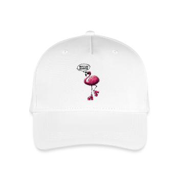 Bratitude Adjusted Flamingo Social Media Trend - Organic Kids’ Baseball Cap - white - Front
