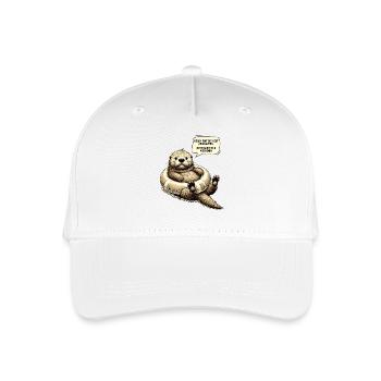 Funny Apocalypse Otter Weekend Survival Design - Kinder Bio Basecap - Weiß - Vorne