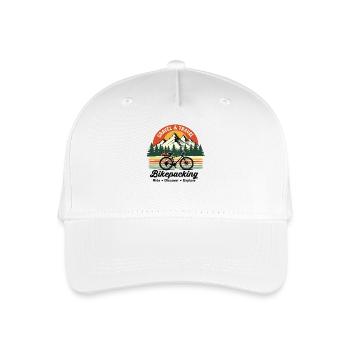 Bikepacking Gravel & Travel Adventure Fashion - Organic Kids’ Baseball Cap - white - Front
