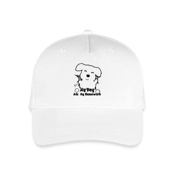 My Norwich Terrier Ate my Homework - Organic Kids’ Baseball Cap - white - Front