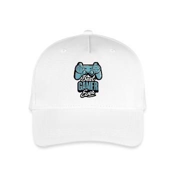 Gamer Gaming Geschenk - Kinder Bio Basecap - Weiß - Vorne