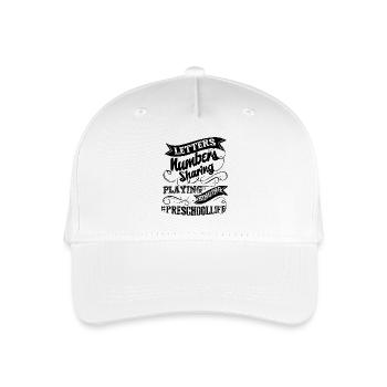Preschool Life Teacher - Organic Kids’ Baseball Cap - white - Front