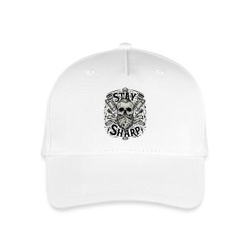 Stay sharp barber - Organic Kids’ Baseball Cap - white - Front