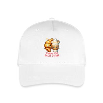 Cappuccino und Croissants - Kinder Bio Basecap - Weiß - Vorne