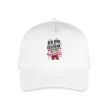 Valentinstag Paar Jahrestag Ich bin dein Geschenk - Kinder Bio Basecap - Weiß - Vorne