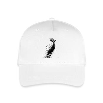 Dark Gothic Deer Mushrooms Roots Fantasy Aesthetic - Organic Kids’ Baseball Cap - white - Front