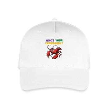 Wer ist dein Crawdaddy - Kinder Bio Basecap - Weiß - Vorne