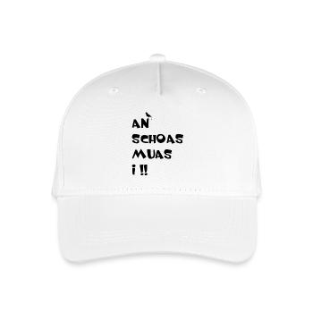 An Schoas muas i, Bayern, Spruch, Rebell - Kinder Bio Basecap - Weiß - Vorne