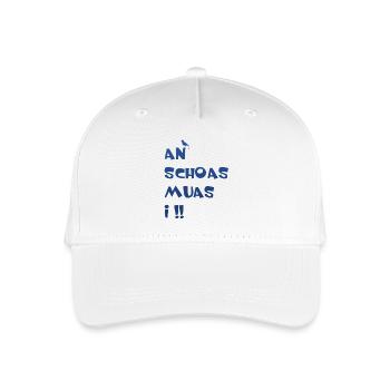 An Schoas muas i, Bayern, Spruch, Rebell - Kinder Bio Basecap - Weiß - Vorne