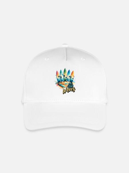 Surfen Surfer - Kinder Bio Basecap - Weiß