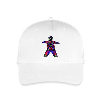 Stained glass man - Organic Kids’ Baseball Cap - white - Front