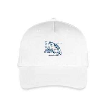 Ramen Drachen Lustig Ukiyo-E Japanisches Kawaii - Kinder Bio Basecap - Weiß - Vorne