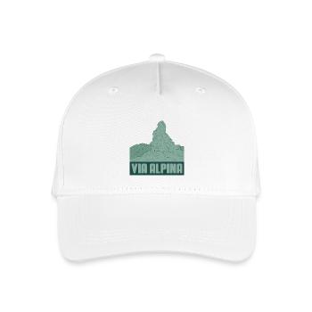 Via Alpina - Organic Kids’ Baseball Cap - white - Front