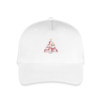 Cat Christmas Tree stunning display of stars - Organic Kids’ Baseball Cap - white - Front