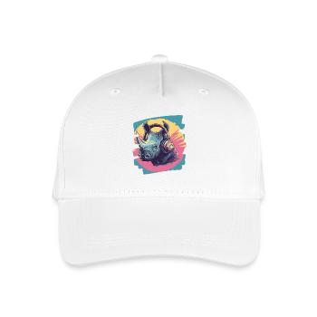 Nashorn - Kinder Bio Basecap - Weiß - Vorne