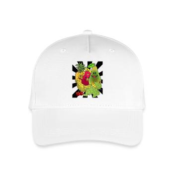 Obst Früchte Frucht Exotisch Sommerzeit Sommer - Kinder Bio Basecap - Weiß - Vorne
