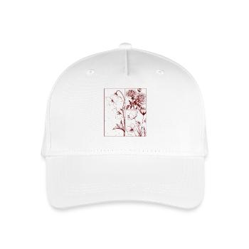 Campanula Chrysantheme Blumen Botanik Geschenk - Kinder Bio Basecap - Weiß - Vorne