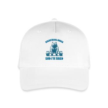 Tout me fait mal et je suis fatigué de soulever du poids - Casquette de baseball bio Enfant - blanc - Devant