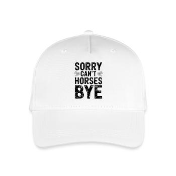 Horses Saying Equestrian Sports Funny Horse Gift - Organic Kids’ Baseball Cap - white - Front