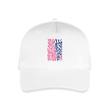 Abstrakte Matisse Korallen: Retro Meereszauber - Kinder Bio Basecap - Weiß - Vorne