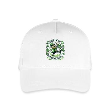 Sippin' On Shamrock Shakes St. Patricks Day Freude - Kinder Bio Basecap - Weiß - Vorne