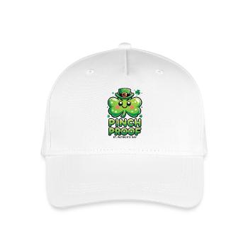 Trèfle à l’épreuve des pincements pour la Saint-Patrick - Casquette de baseball bio Enfant - blanc - Devant