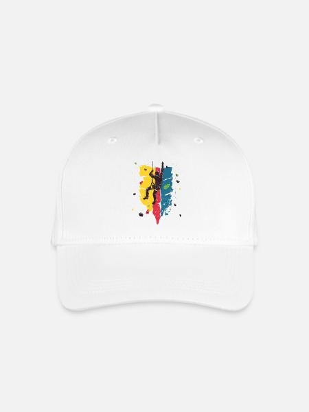 Escalade en salle : à la limite dans la salle d’escalade - Casquette de baseball bio Enfant - blanc